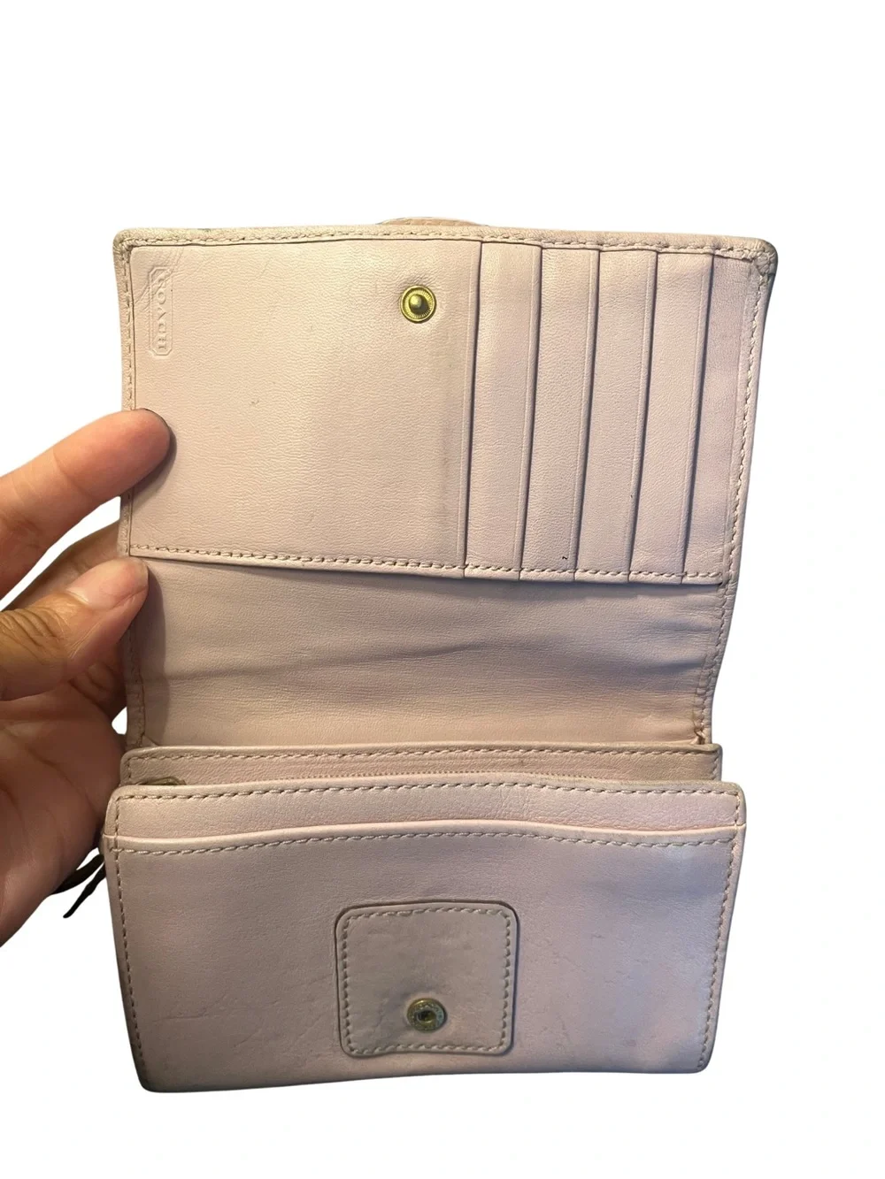 Coach Pink SoHo Leather Wallet